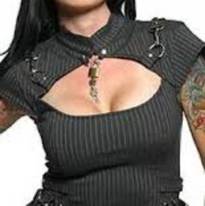 RARE LIP SERVICE GANGSTA PRANKSTA top Size S